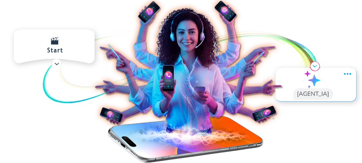 Équipe d'agents IA TALKR — plateforme omnicanale multilingue